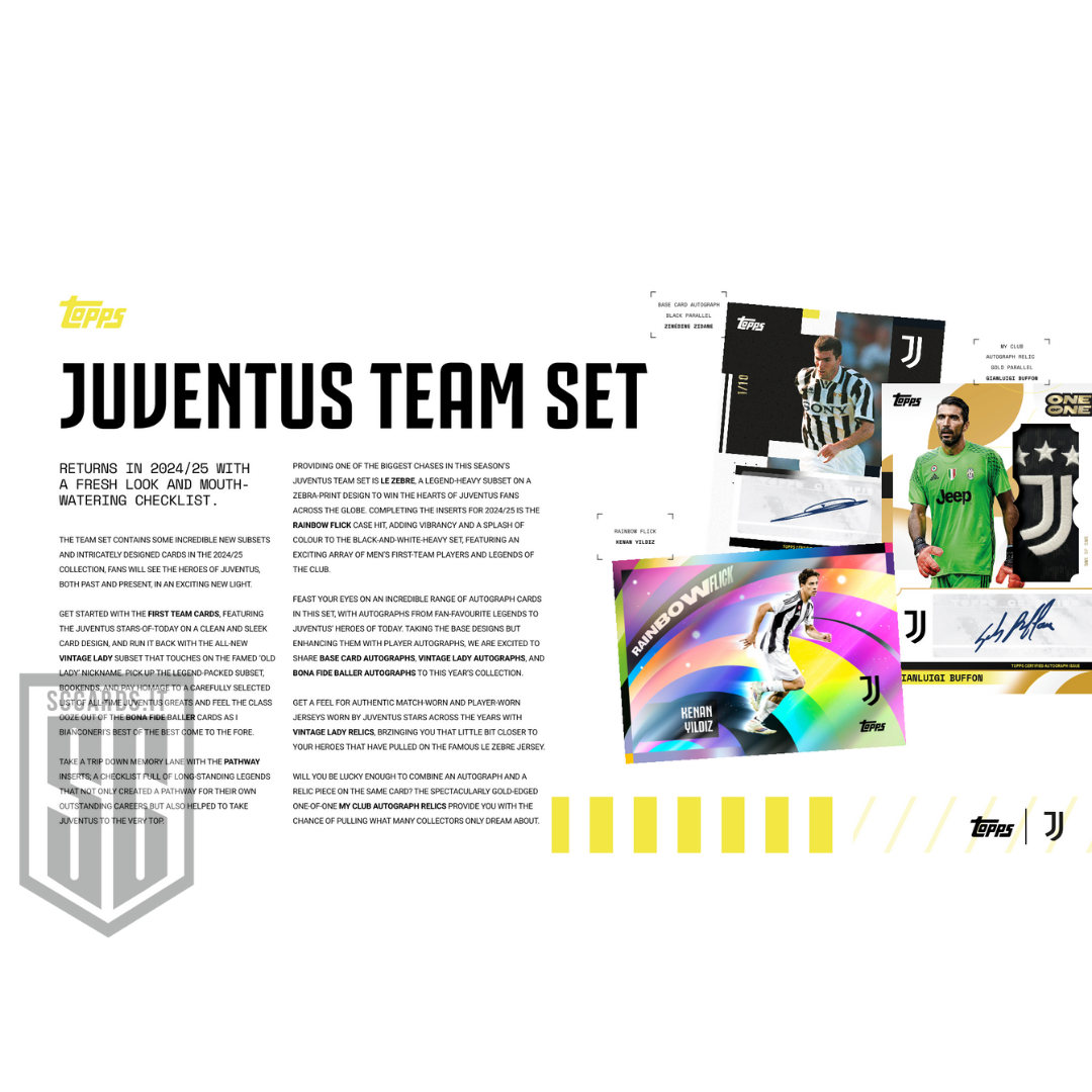 Pre-Order Topps Juventus Premium Team Set Box 2024/25-SEALED CASE-(20 Box)