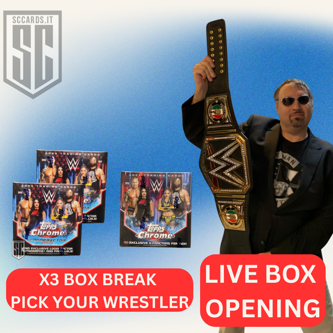 #4 X3 Box Opening-Topps Chrome WWE 2026- Pick Your Wrestler- 11 Giugno 20:30