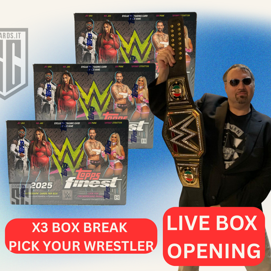 #9-3 Box Opening-Topps Finest WWE 2025- Pick your Wrestler- 30 Ottobre 20:30