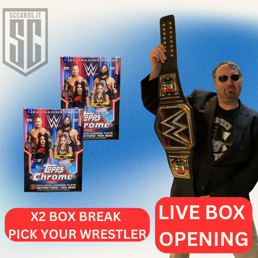 #1 X2 Hobby Box Opening-Topps Chrome WWE 2026- Pick Your Wrestler- 23 Aprile 20:30