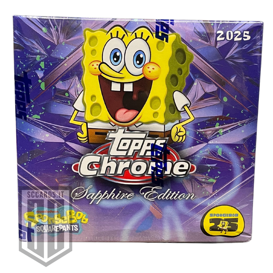 Topps Chrome Spongebob Sapphire Hobby Box 2025