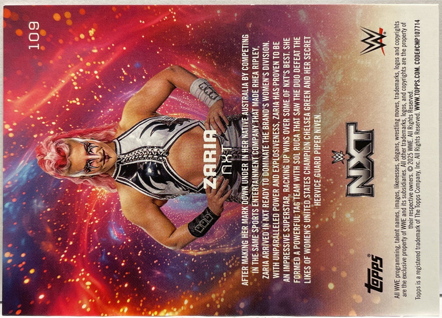 Zaria 34/50 Rookie Topps Universe WWE 2025