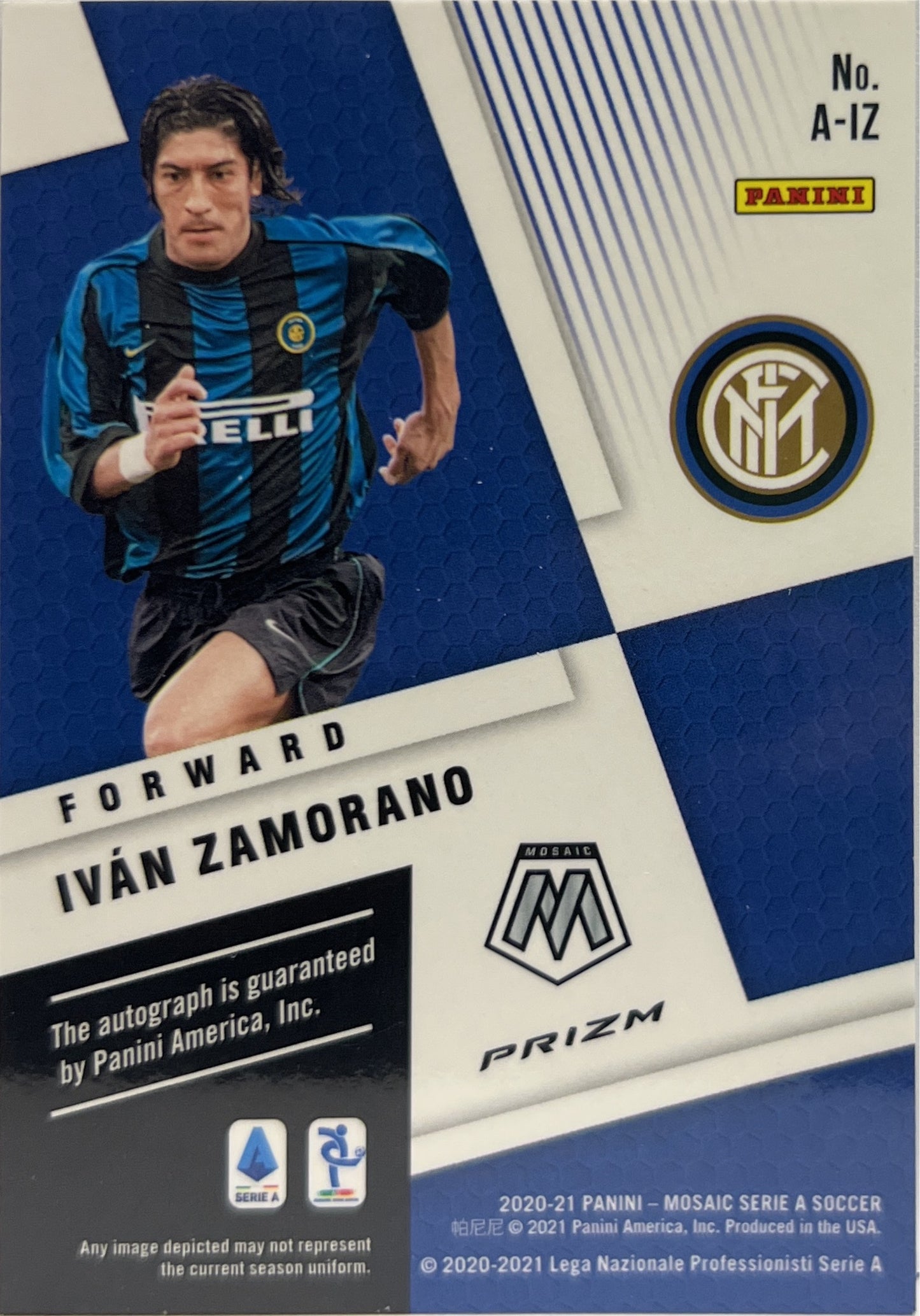 Ivan Zamorano Autograph Mosaic Serie A 2020/21