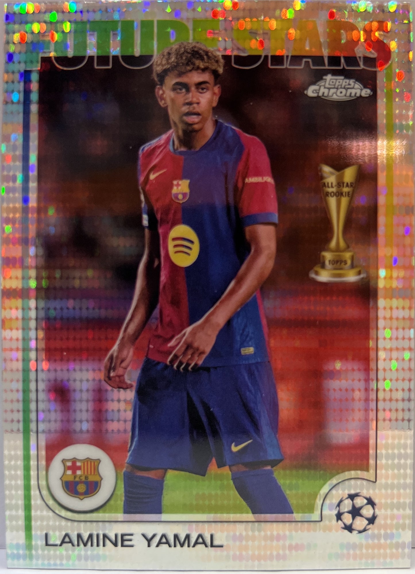 Lamine Yamal Future Stars All Stars Rookie Pulsar Refractor Topps Chrome UCC 2024/25