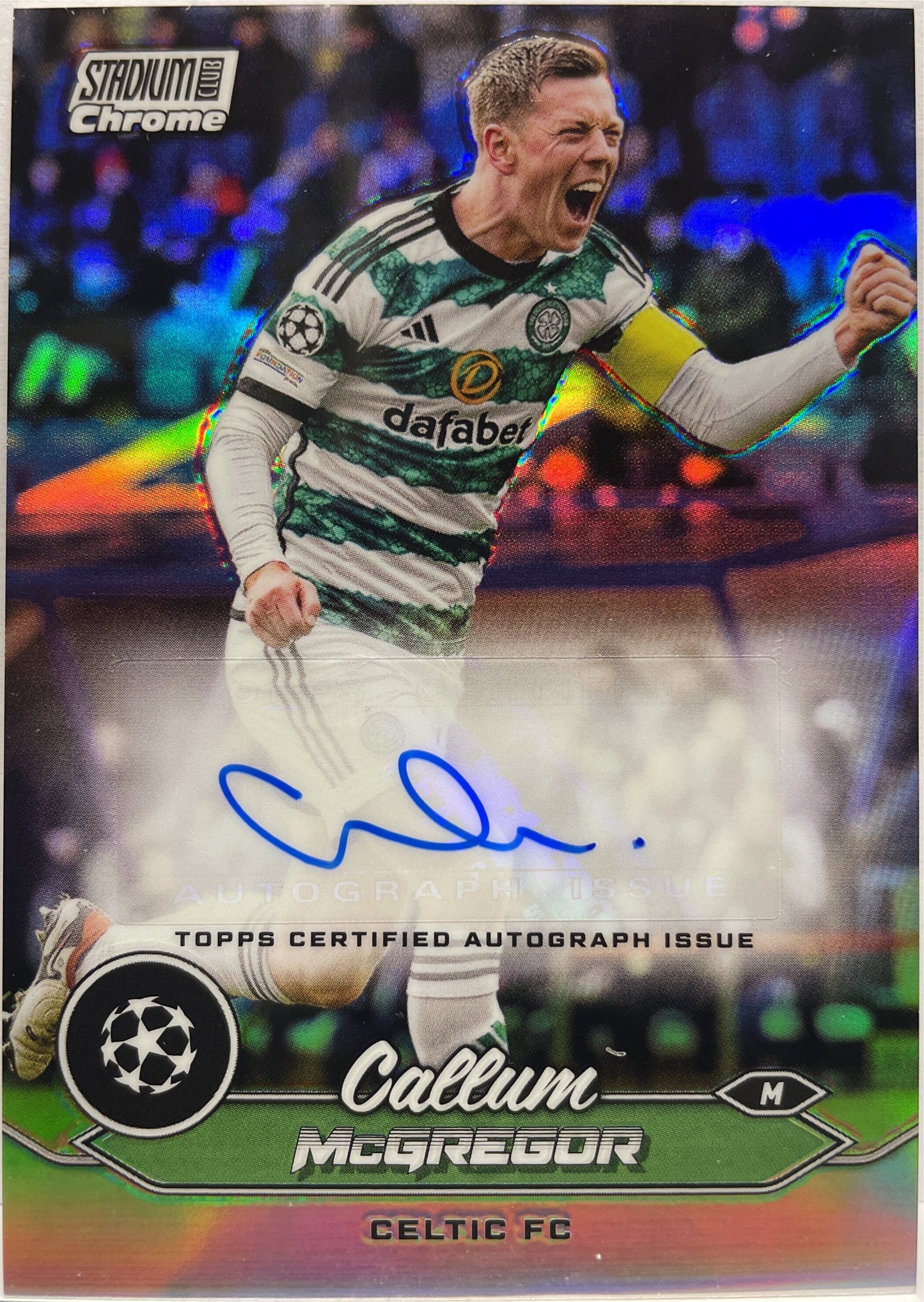 Callum McGregor Autograph Topps Chrome Stadium Club 2023/24