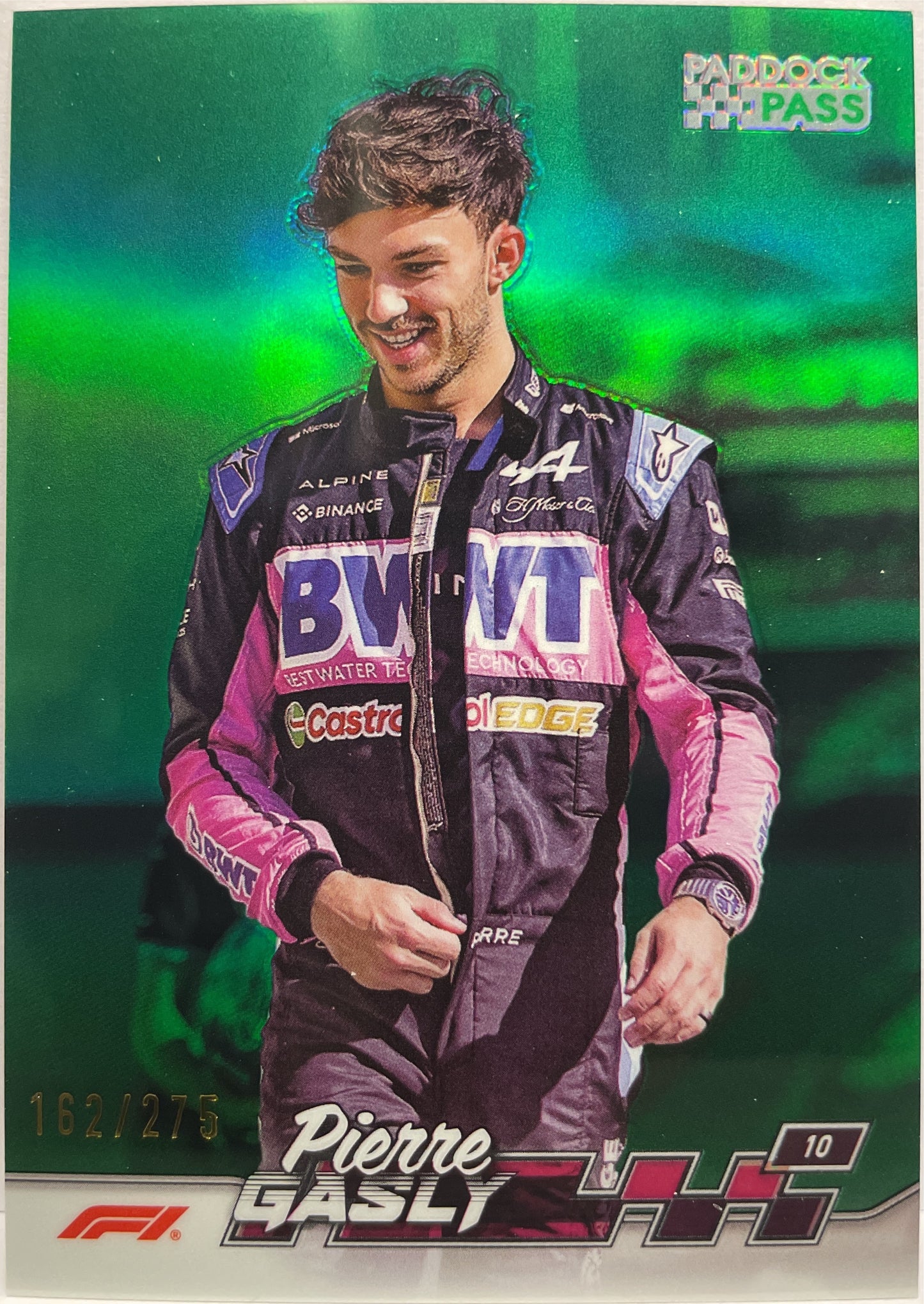 Pierre Gasly 162/275 Green Topps Paddock Pass 2024