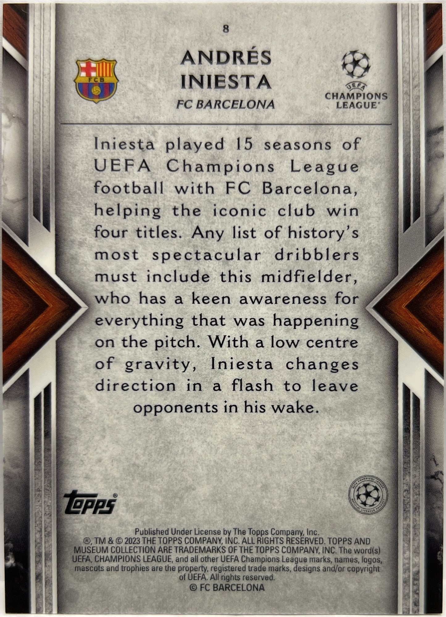 Andres Iniesta Topps Museum 2022/23