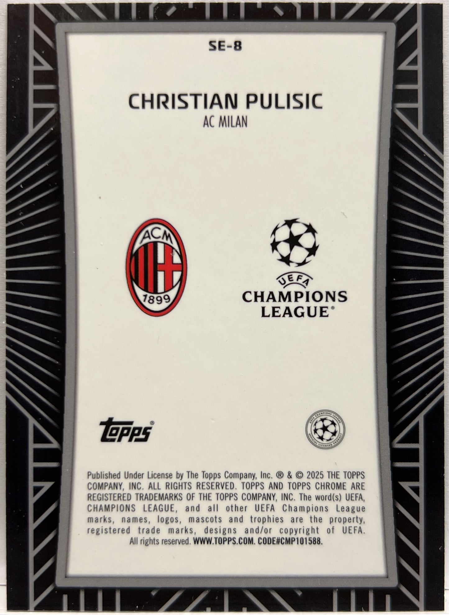 Christian Pulisic Shadow Etch Topps Chrome UCC 2024/25