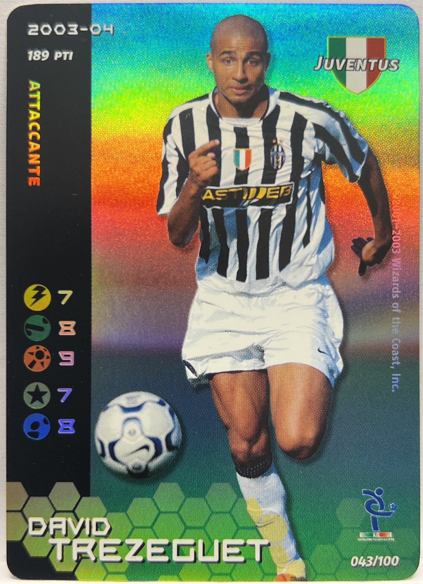 David Trezeguet Foil Football Champions 2002/03