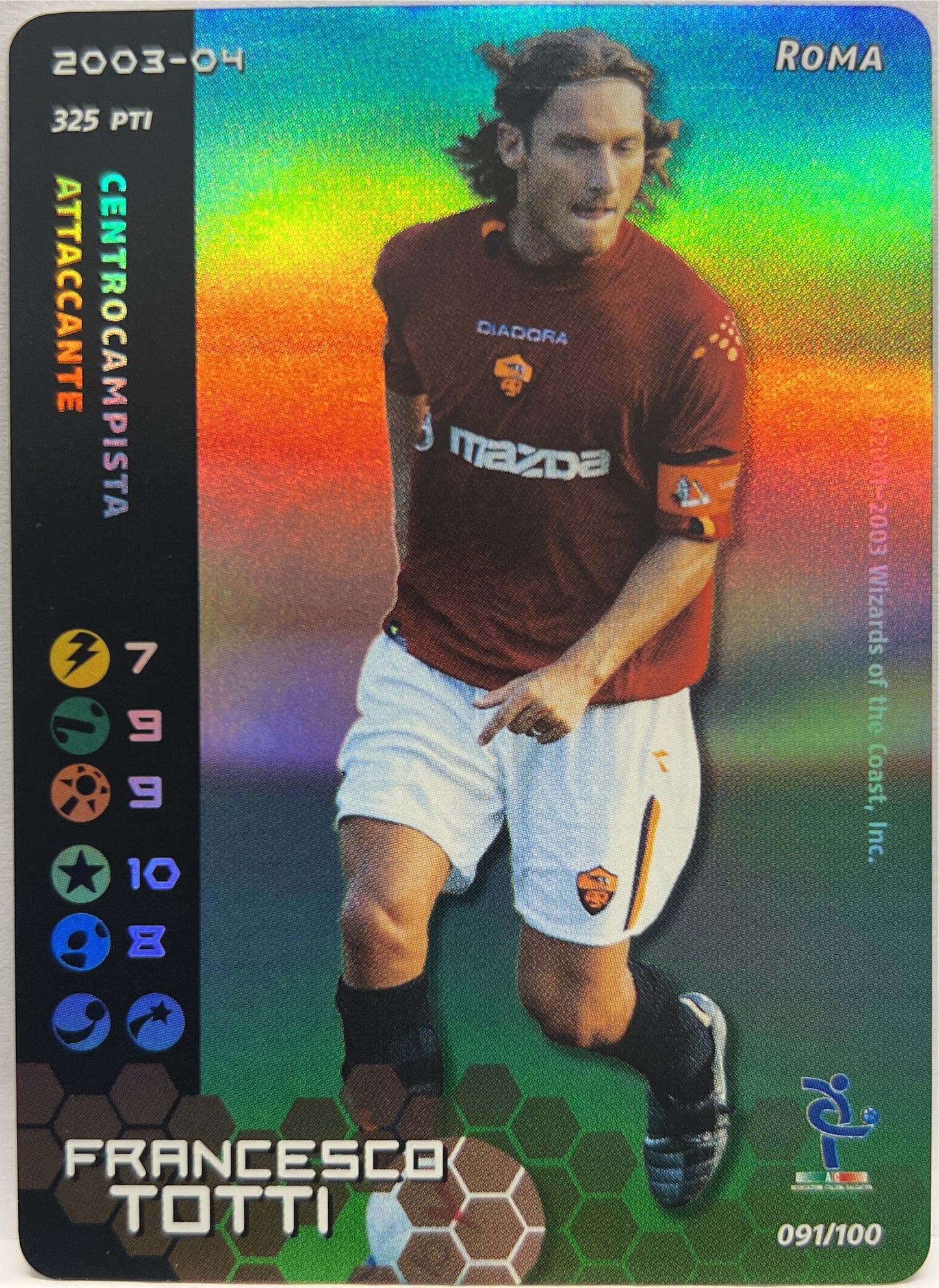 Francesco Totti Foil Football Champions 2002/03