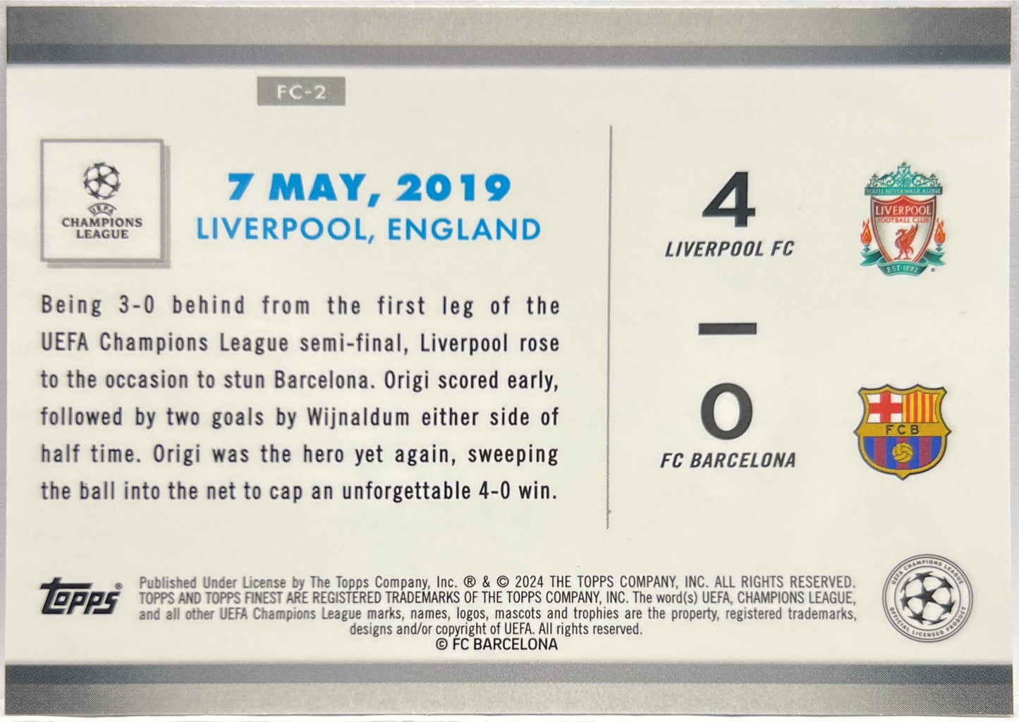 Mancolista-Comebacks-Topps Finest UCC 2023/24