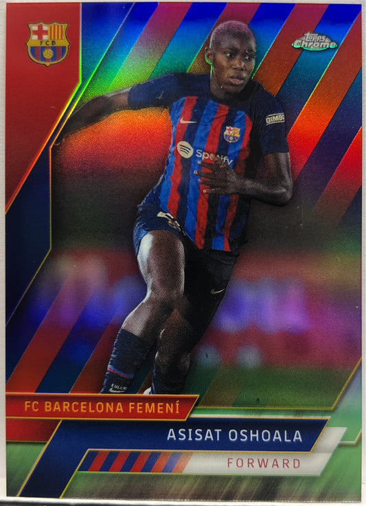 Asisat Oshoala 19/99 Topps Chrome Barcelona 2022/23