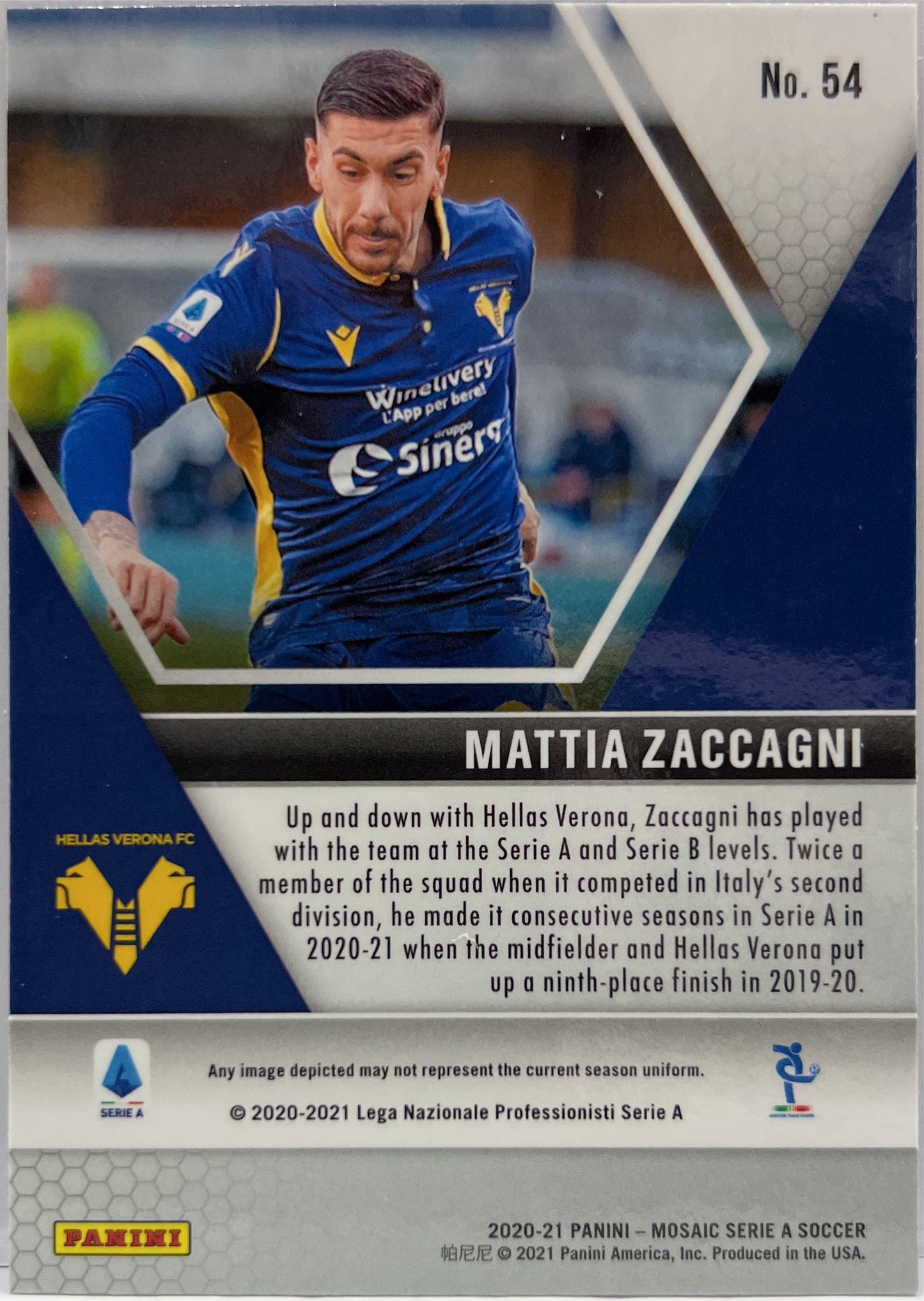 Mattia Zaccagni Rookie Mosaic Serie A 2020/21