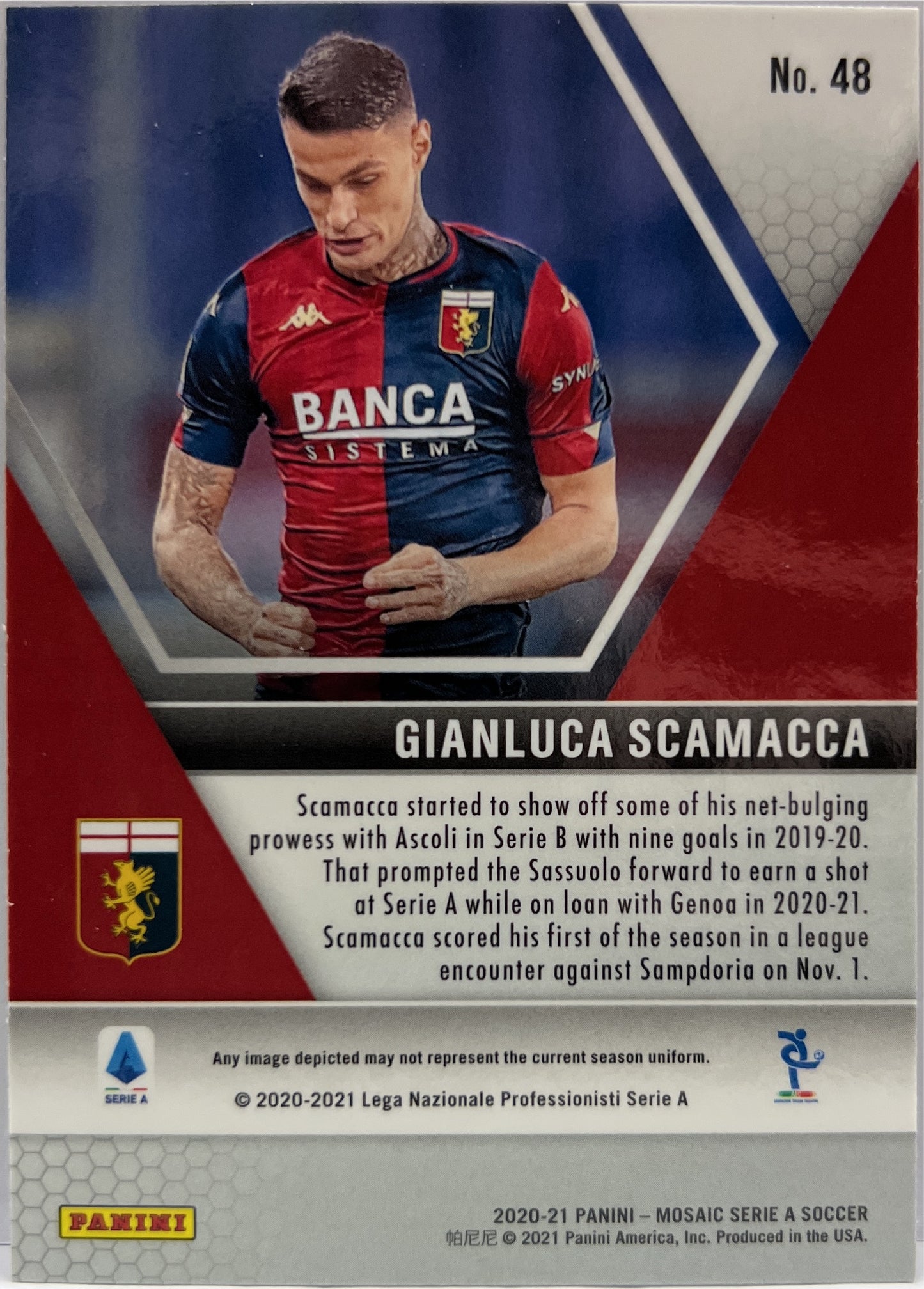 Gianluca Scamacca Rookie Mosaic Serie A 2020/21