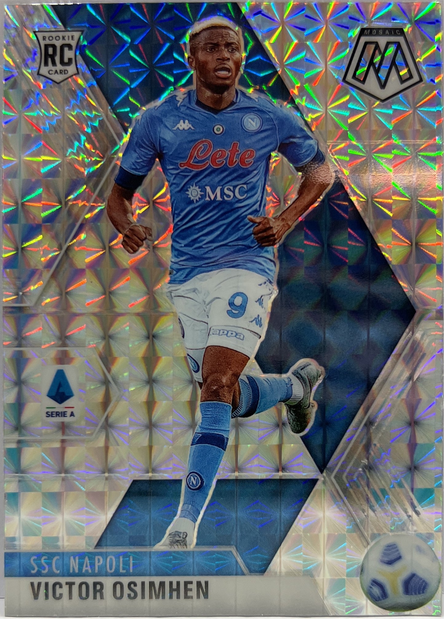 Victor Osimhen Rookie Silver Mosaic Panini Mosaic Serie A 2020/21