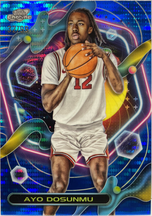 Ayo Dosunmu 32/99 Blue Topps Chrome Cosmic Basketball NBA 2023/24