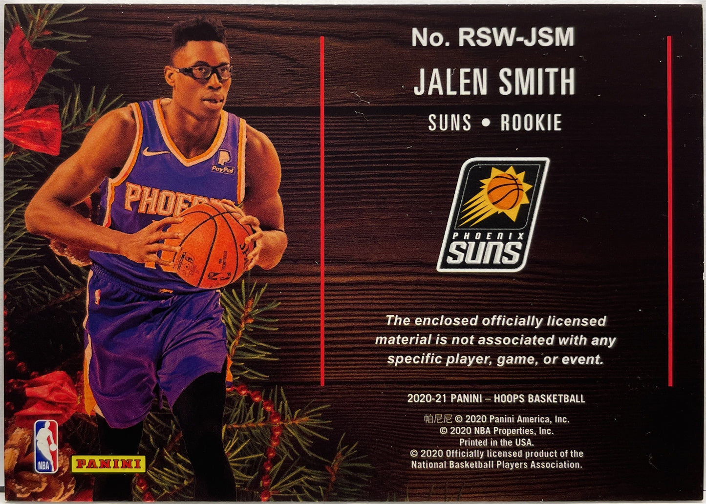 Jalen Smith Rookie Patch Sweaters Hoops Basketball NBA 2020/21