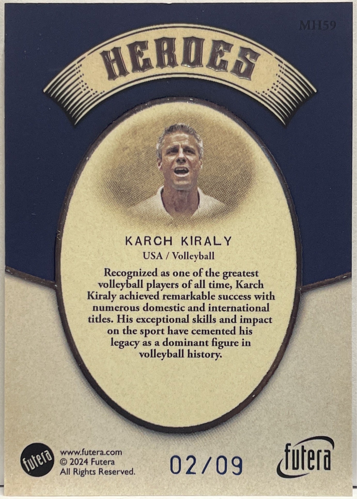 Karch Kiraly 2/9 Heroes Futera Vintage Multi Sport 2024