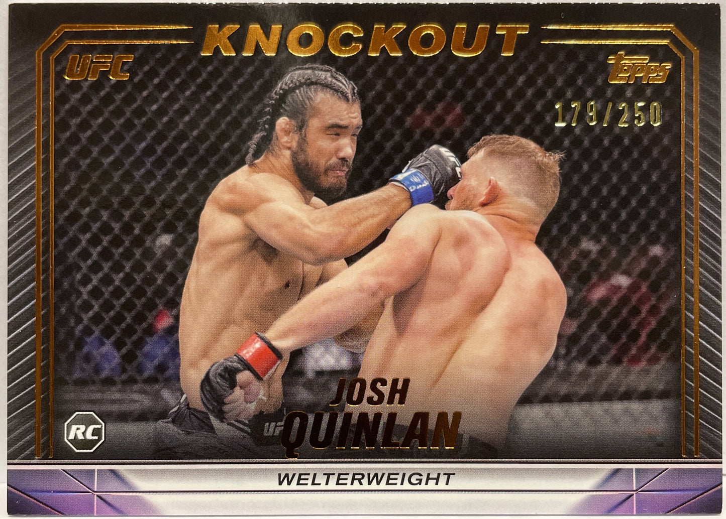 Josh Quinlan 179/250 Rookie Bronze Topps Knockout UFC 2024