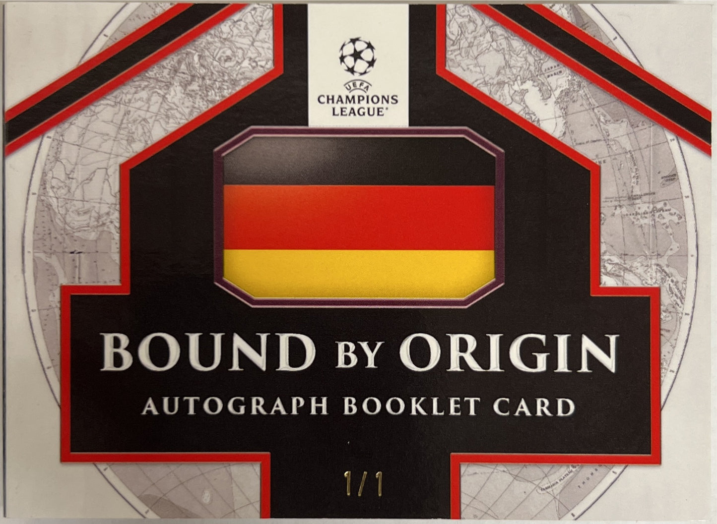 1/1 Musiala Schweinsteiger Matthaus Ozil Booklet Quad Autograph Superfractor Topps Finest UCC 2024/25 Bound By Origin