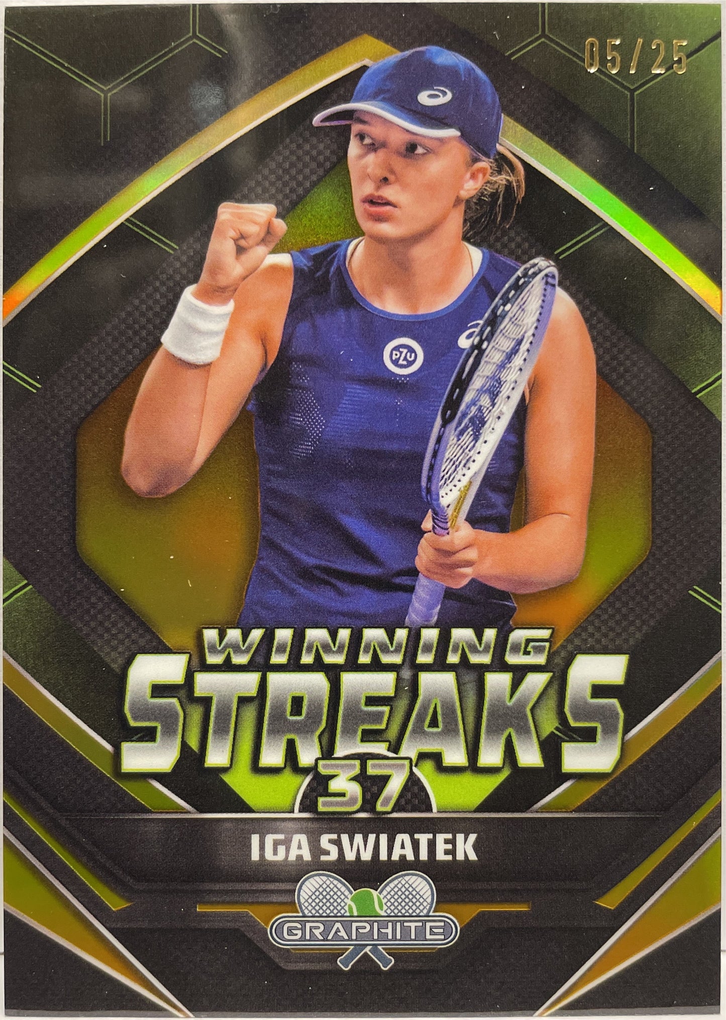 Iga Swiatek 5/25 Winning Streaks Topps Tennis Graphite 2024