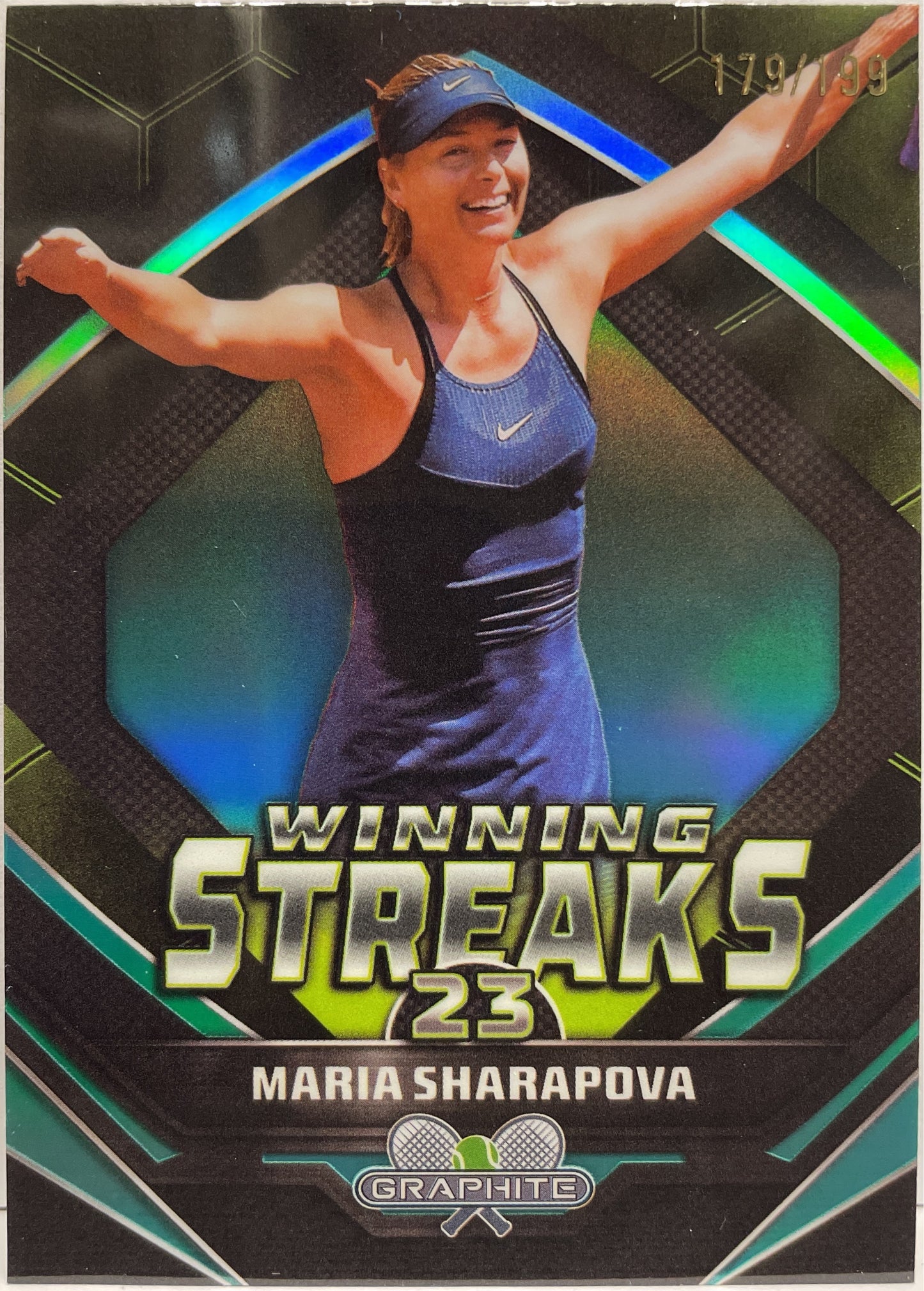 Maria Sharapova 179/199 Winning Streaks Aqua Topps Tennis Graphite 2024