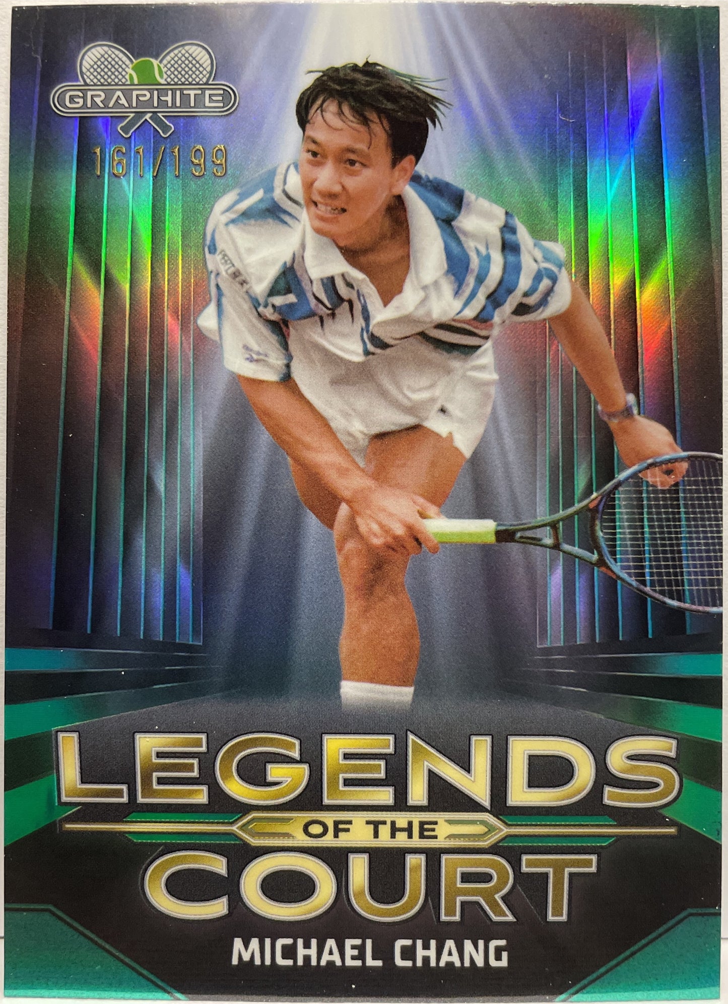 Michael Chang 161/199 Legends Of The Court Aqua Topps Tennis Graphite 2024