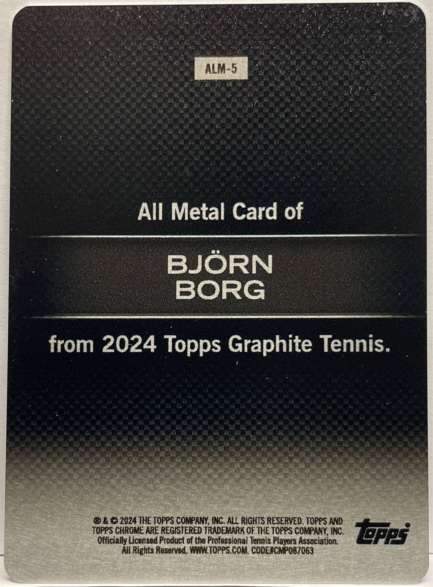 Bjorn Borg All Metal Topps Tennis Graphite 2024