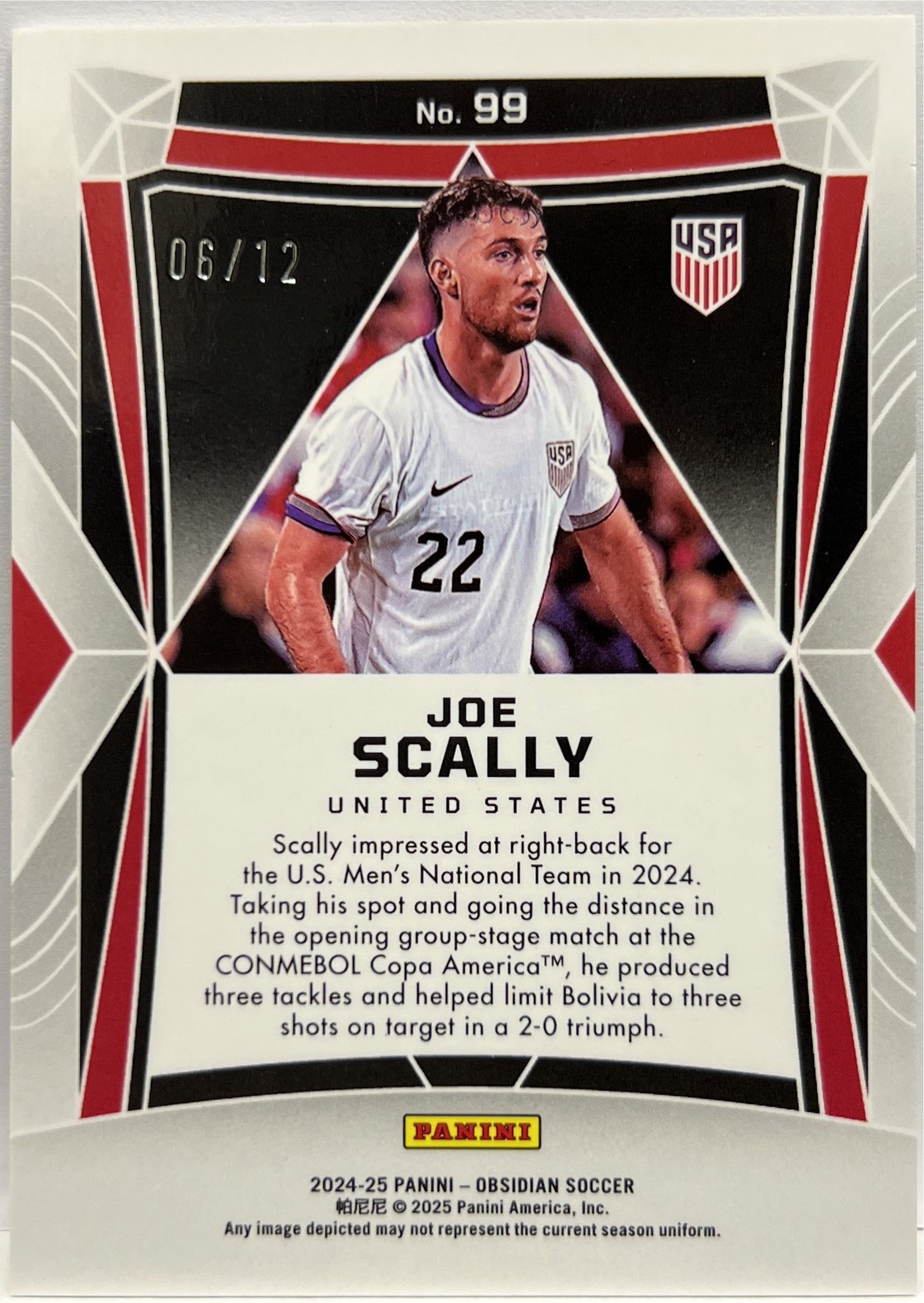 Joe Scally 6/12 Electric Etch Red Obsidian 2024/25