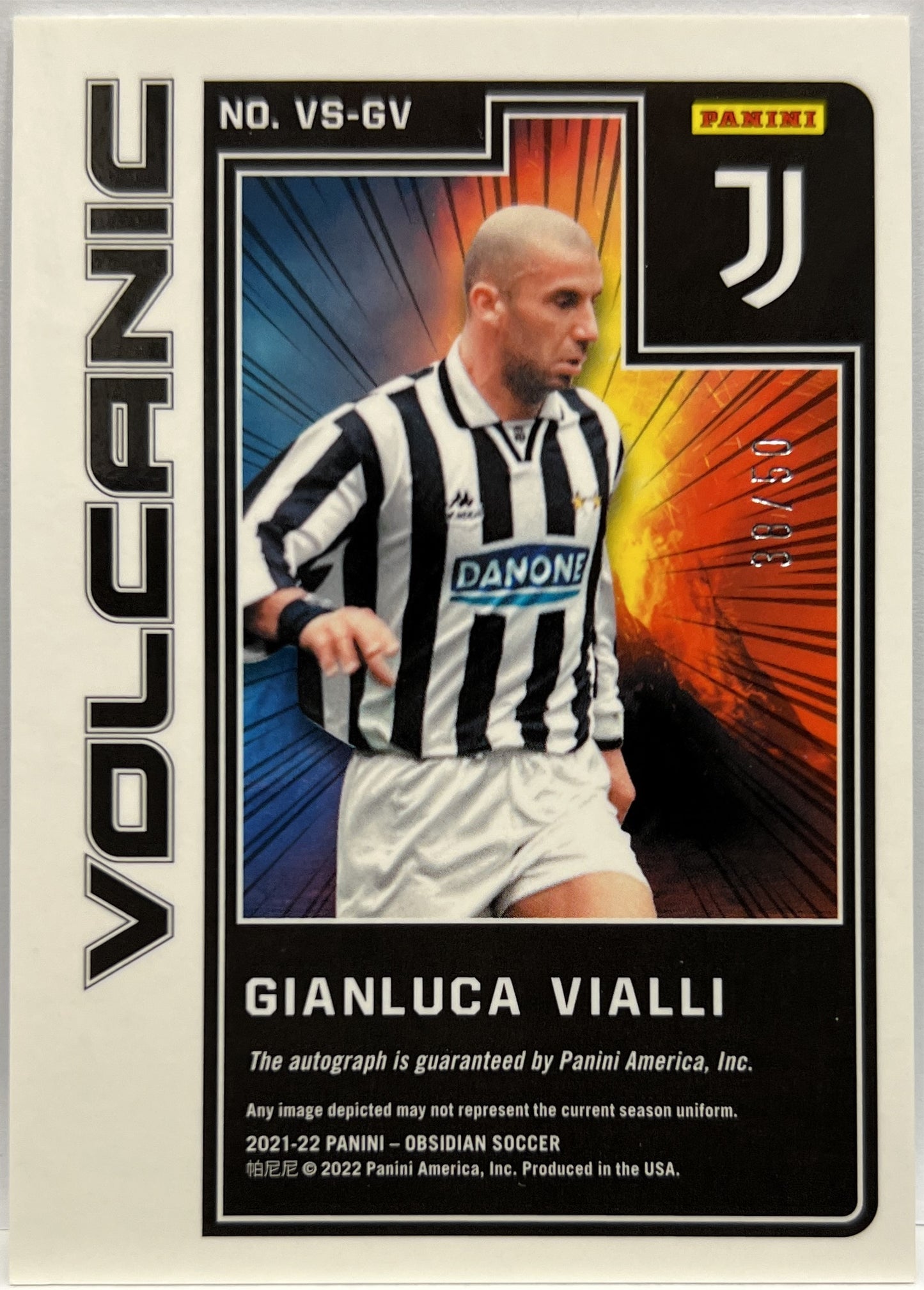 Gianluca Vialli 38/50 Autograph Volcanic Obsidian 2021/22