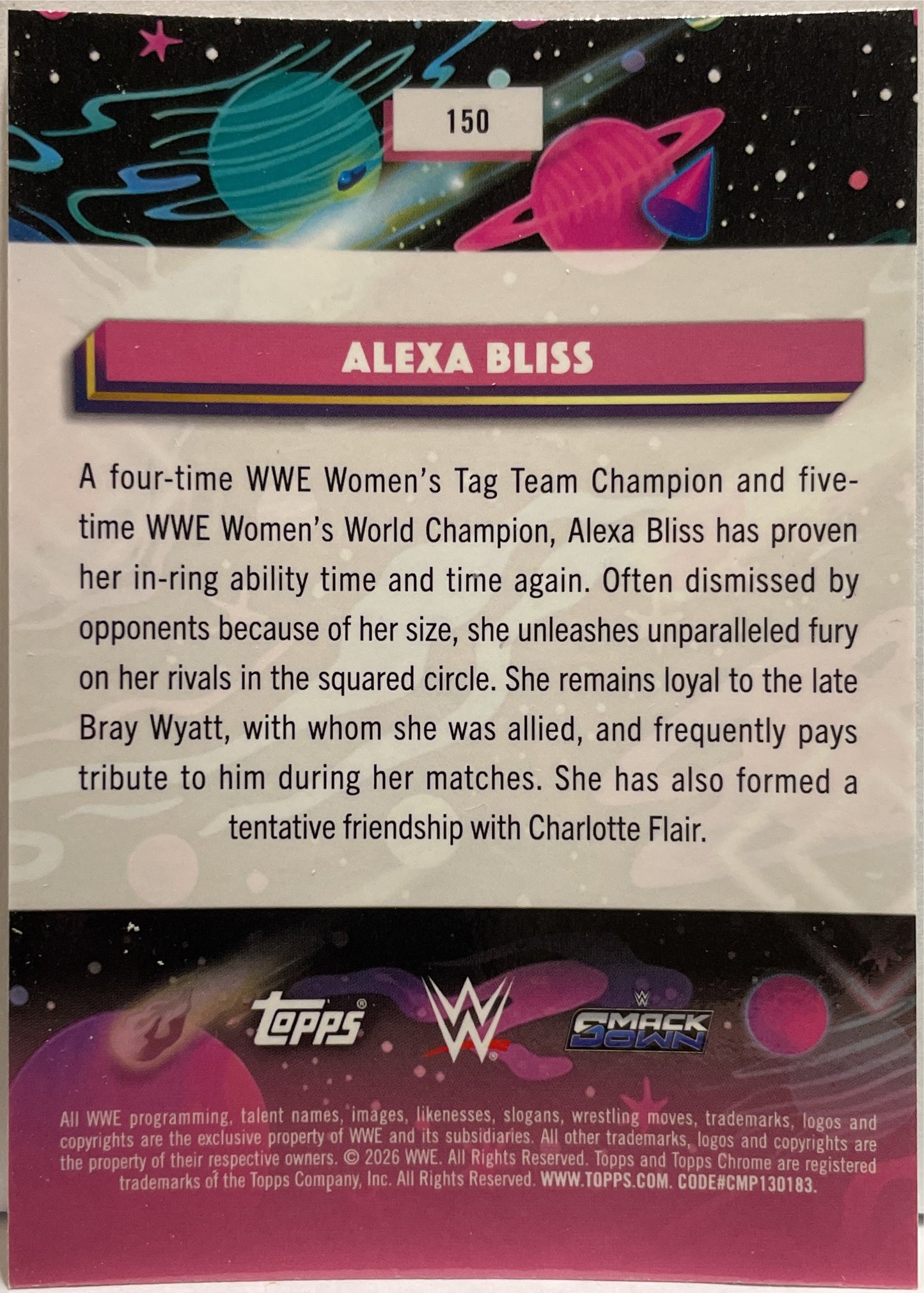 Mancolista-Set Base-Topps Chrome Cosmic WWE 2026 Parte 2 (101-199)