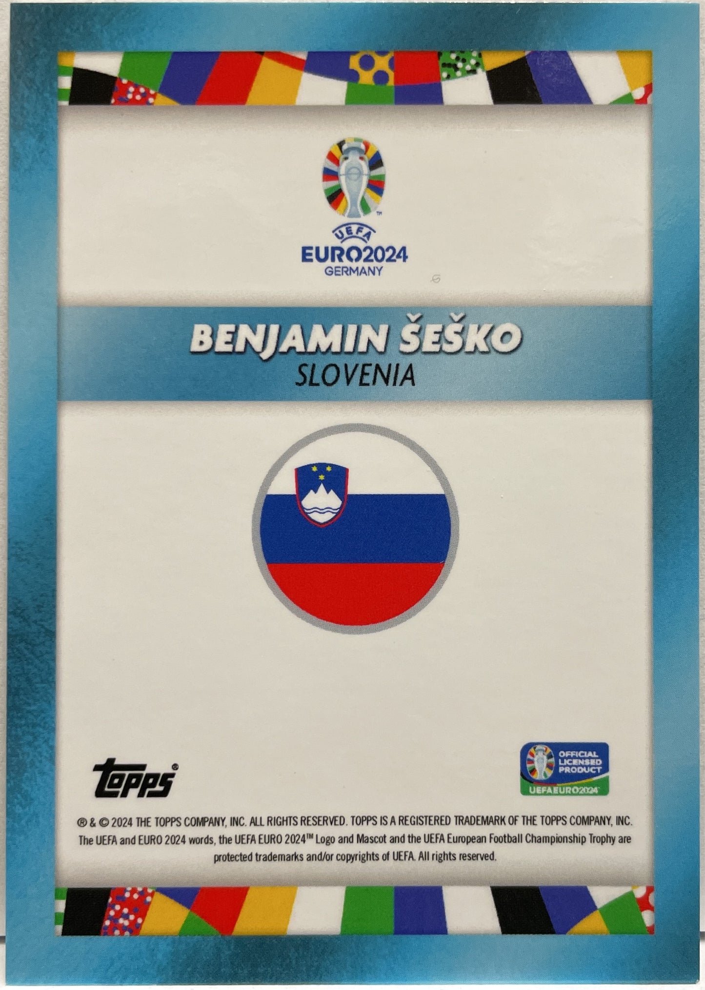 Benjamin 32/49 Sesko Topps Mourinho Platinum Curated Euro 2024