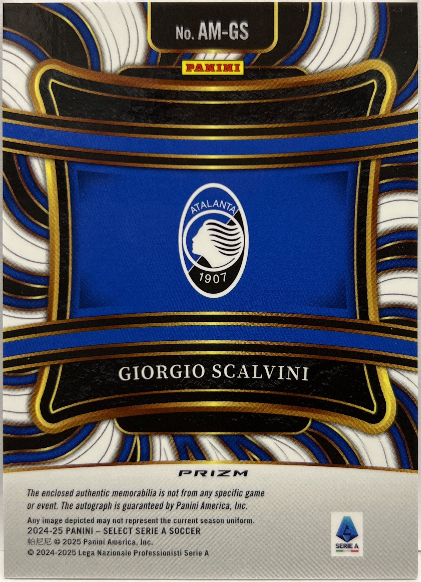 Giorgio Scalvini Patch Autograph Select Serie A 2024/25