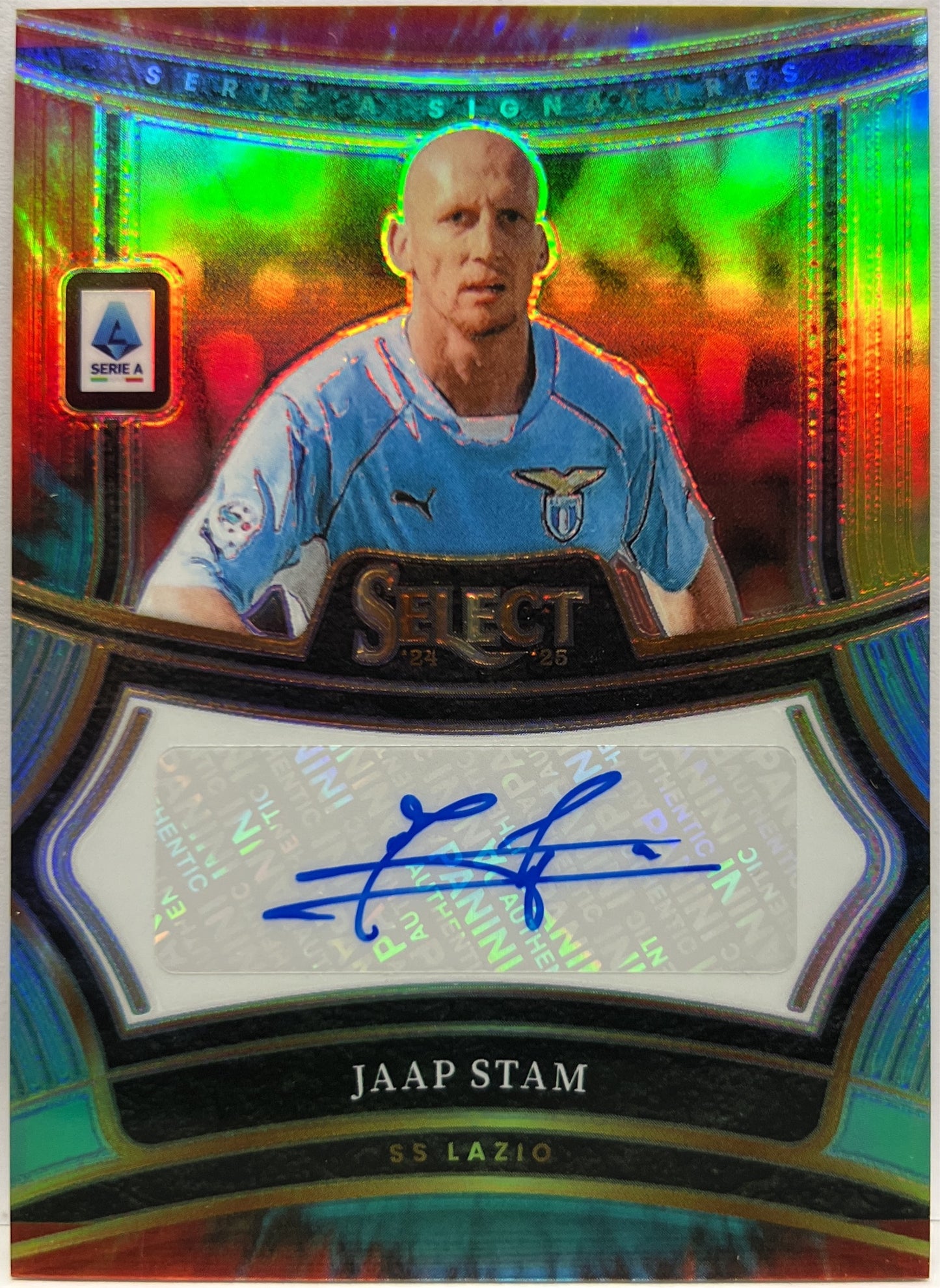 Jaap Stam 21/25 Autograph Tie Die Signature Select Serie A 2024/25