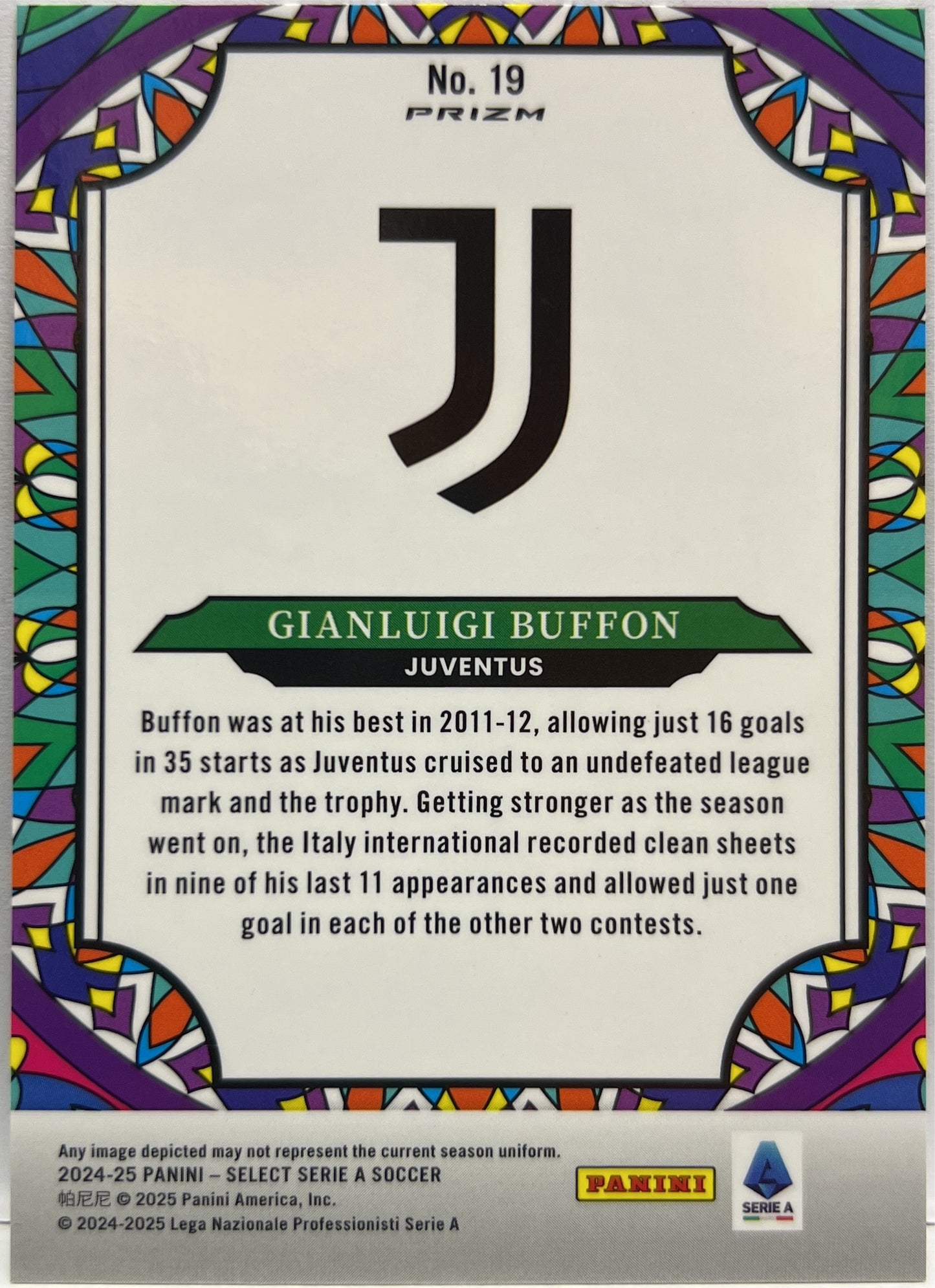 Gianluigi Buffon Stained Glass Select Serie A 2024/25