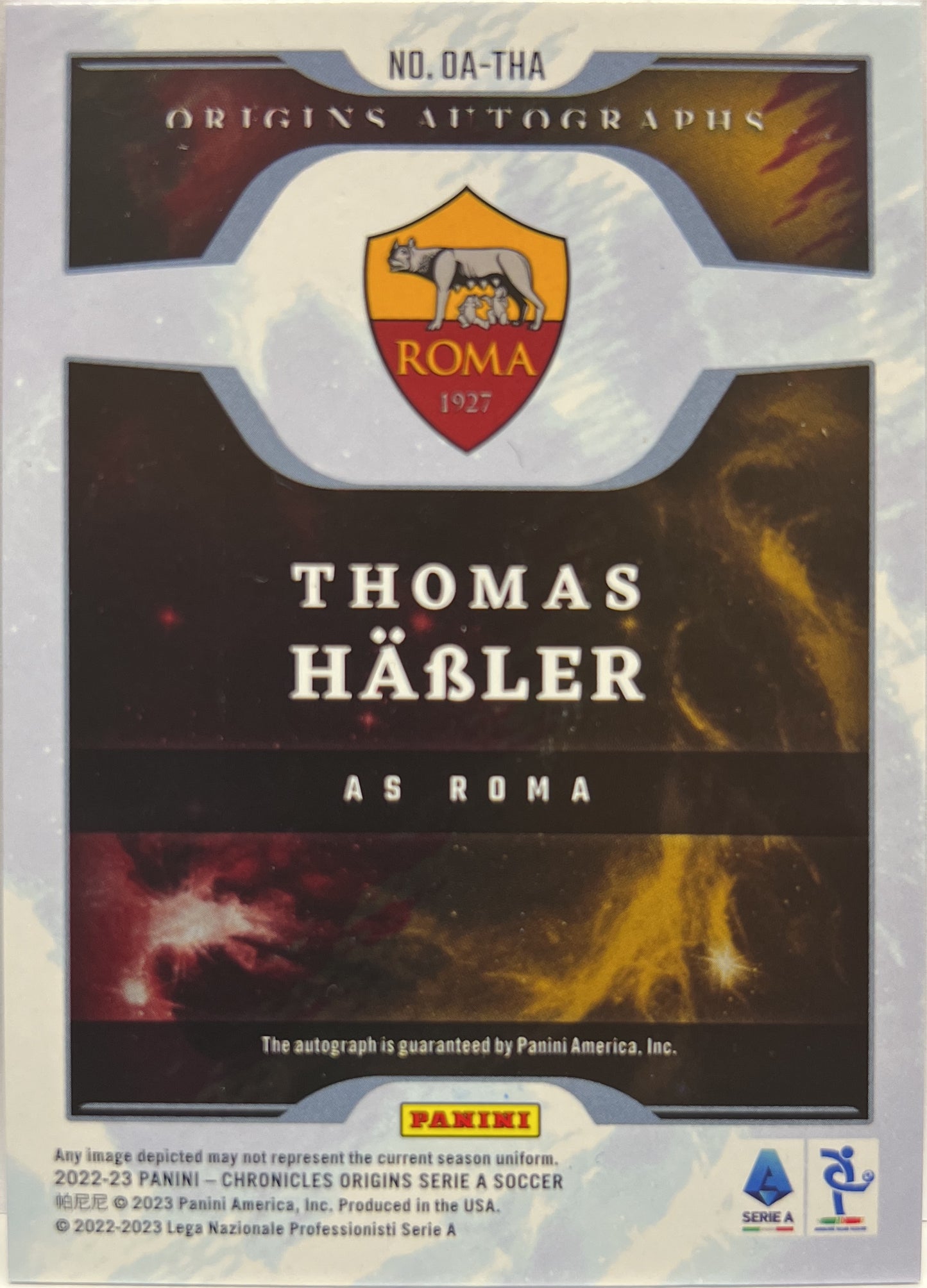 Thomas Habler 5/10 Autograph Origins Gold Chronicles Serie A 2022/23