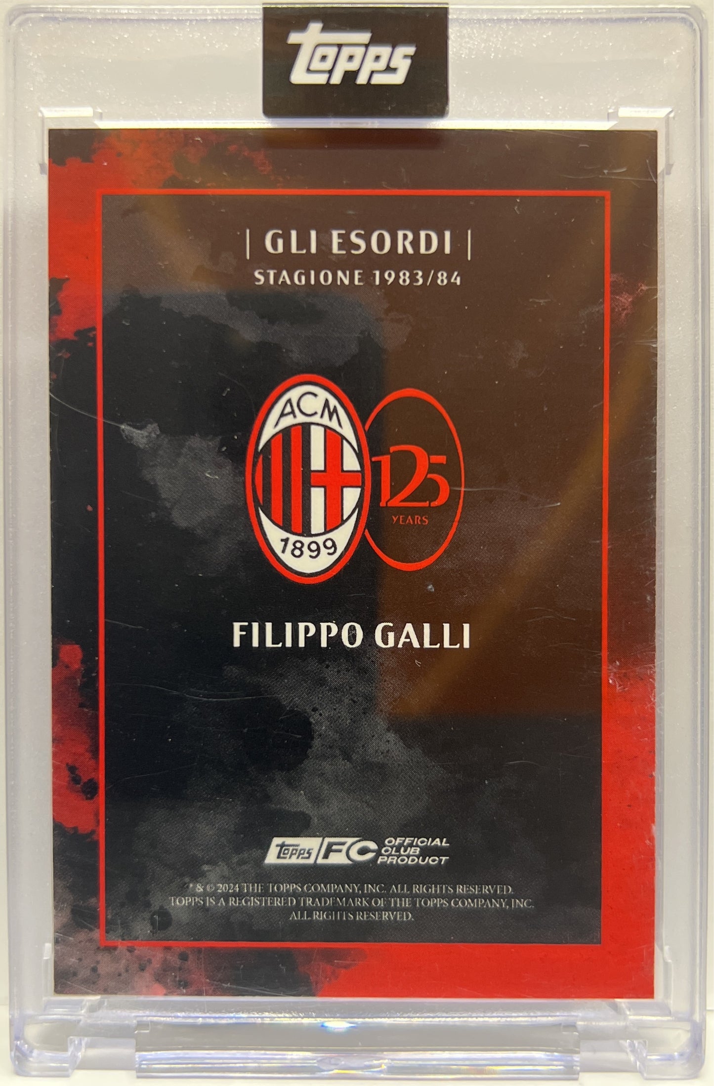 Filippo Galli 7/10 Gli Esordi Topps AC Milan 125 Anniversary 2025