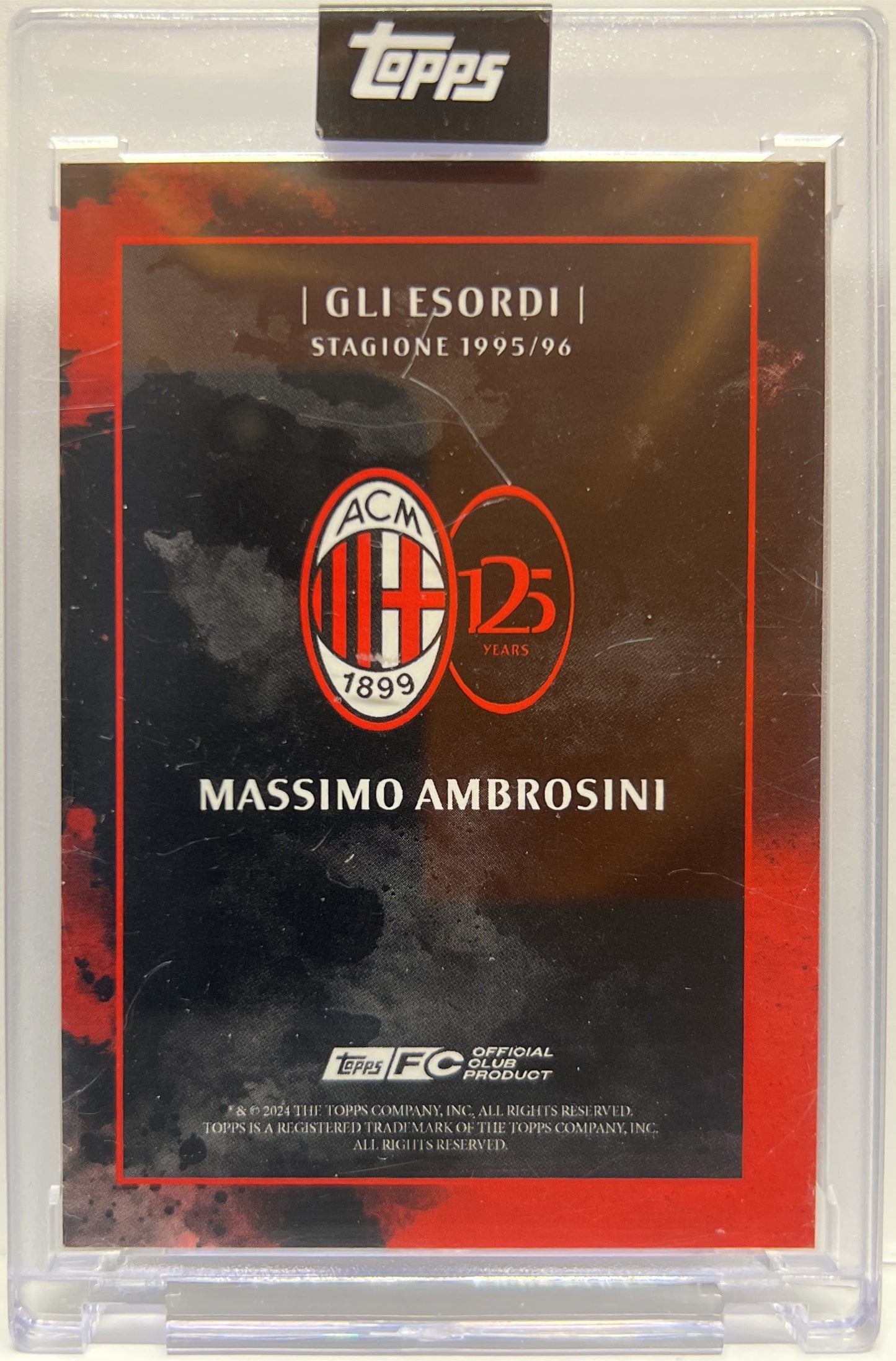 Massimo Ambrosini 6/10 Gli Esordi Topps AC Milan 125 Anniversary 2025