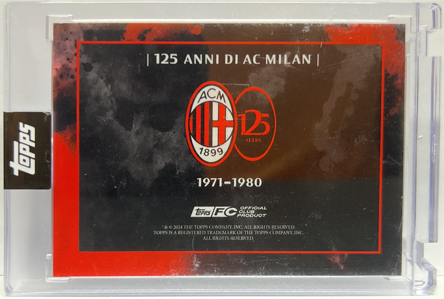 Team Photo 1971/1980 3/10 Green Topps AC Milan 125 Anniversary 2025