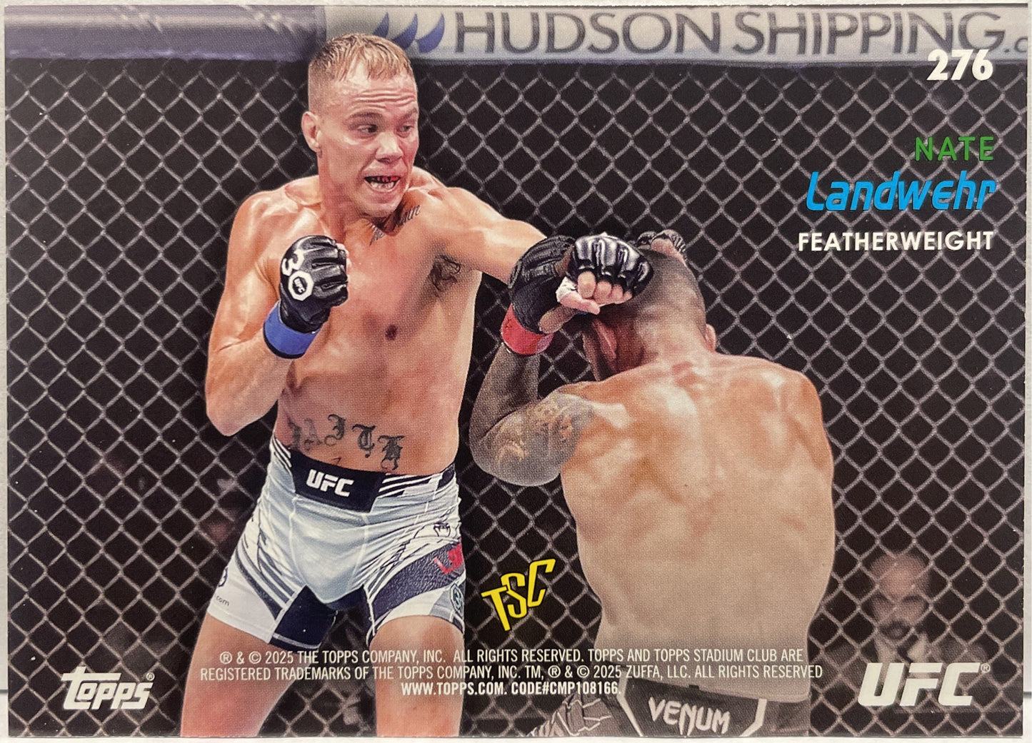 Nate Landwehr Rookie Design Variation Topps Stadium UFC 2025