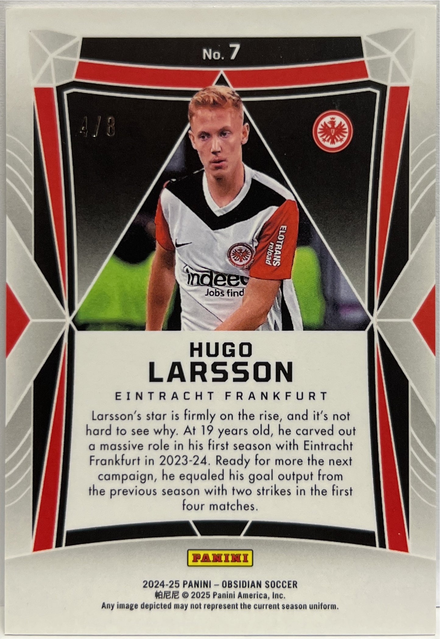 Hugo Larsson 4/8 Electric Etch Green Obsidian 2024/25