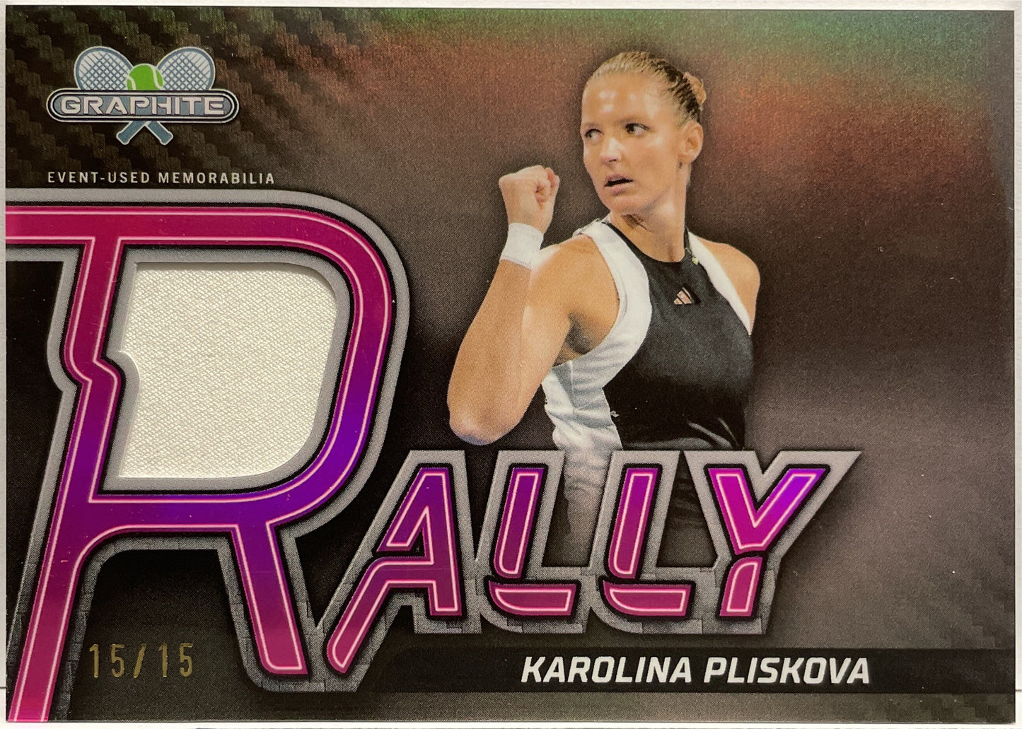 Karolina Pliskova 15/15 Patch Rally Topps Tennis Graphite 2024