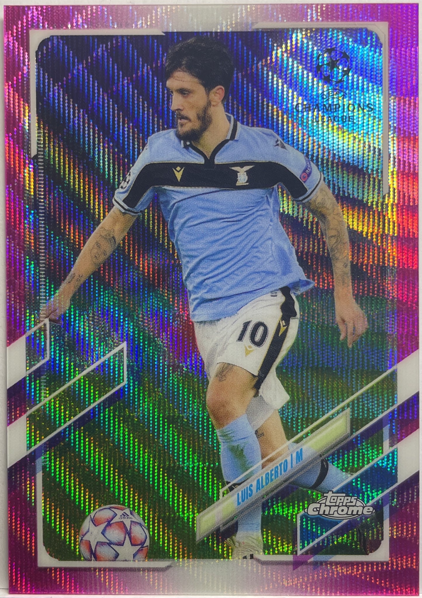 Luis Alberto Pink Topps Chrome UCL 2020/21