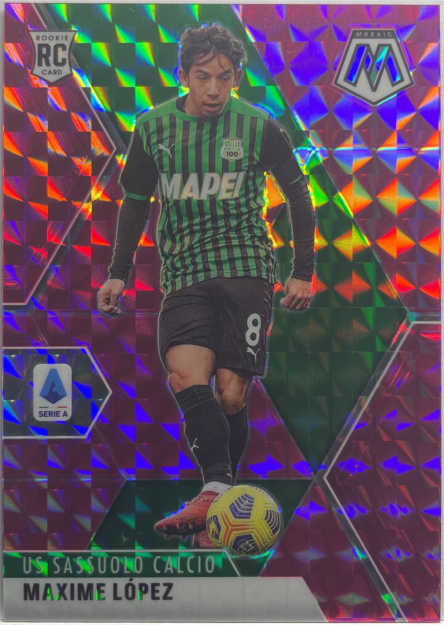 Maxime Lopez 14/25 Rookie Pink Mosaic Serie A 2020/21