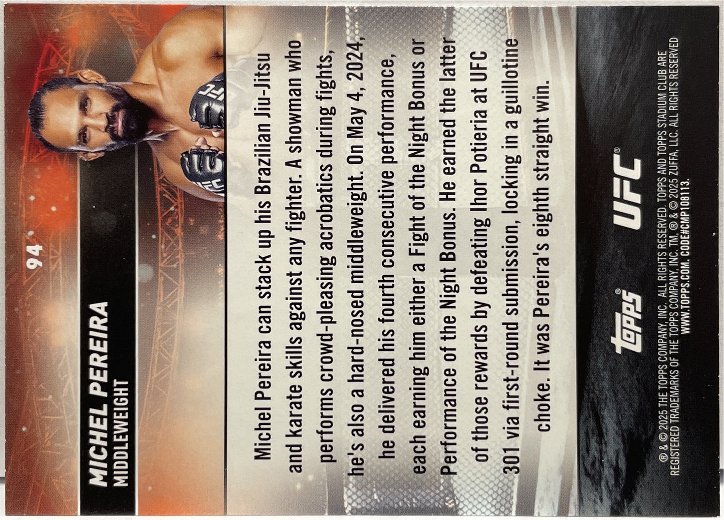 Mancolista-Black and White-Topps Stadium UFC 2025