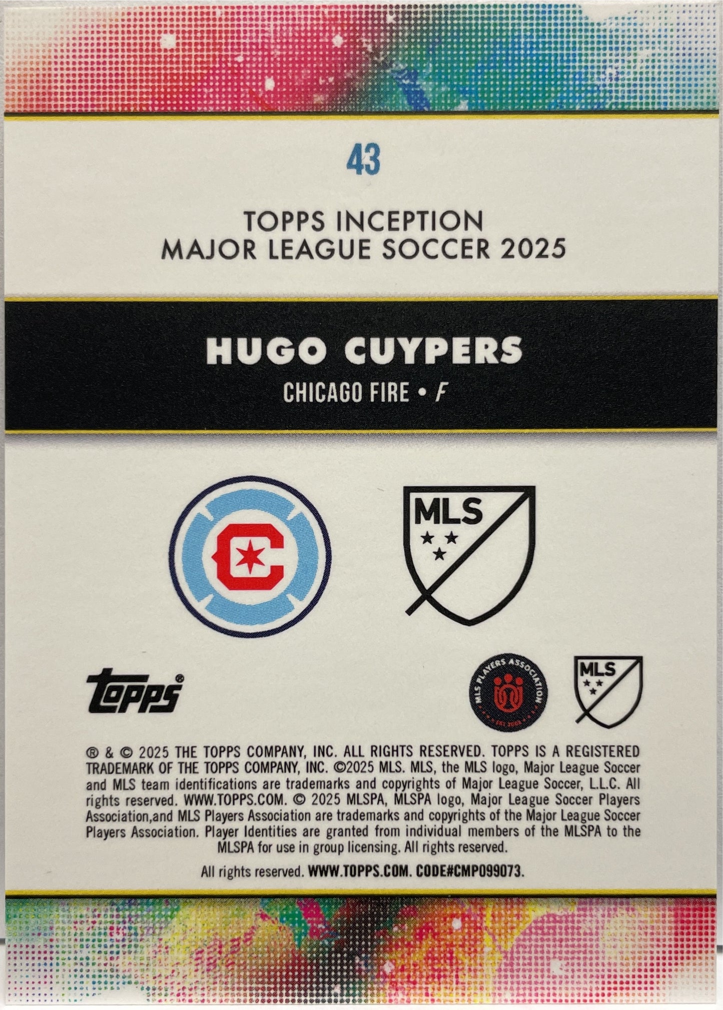 Hugo Cuypers Topps Inception MLS 2025