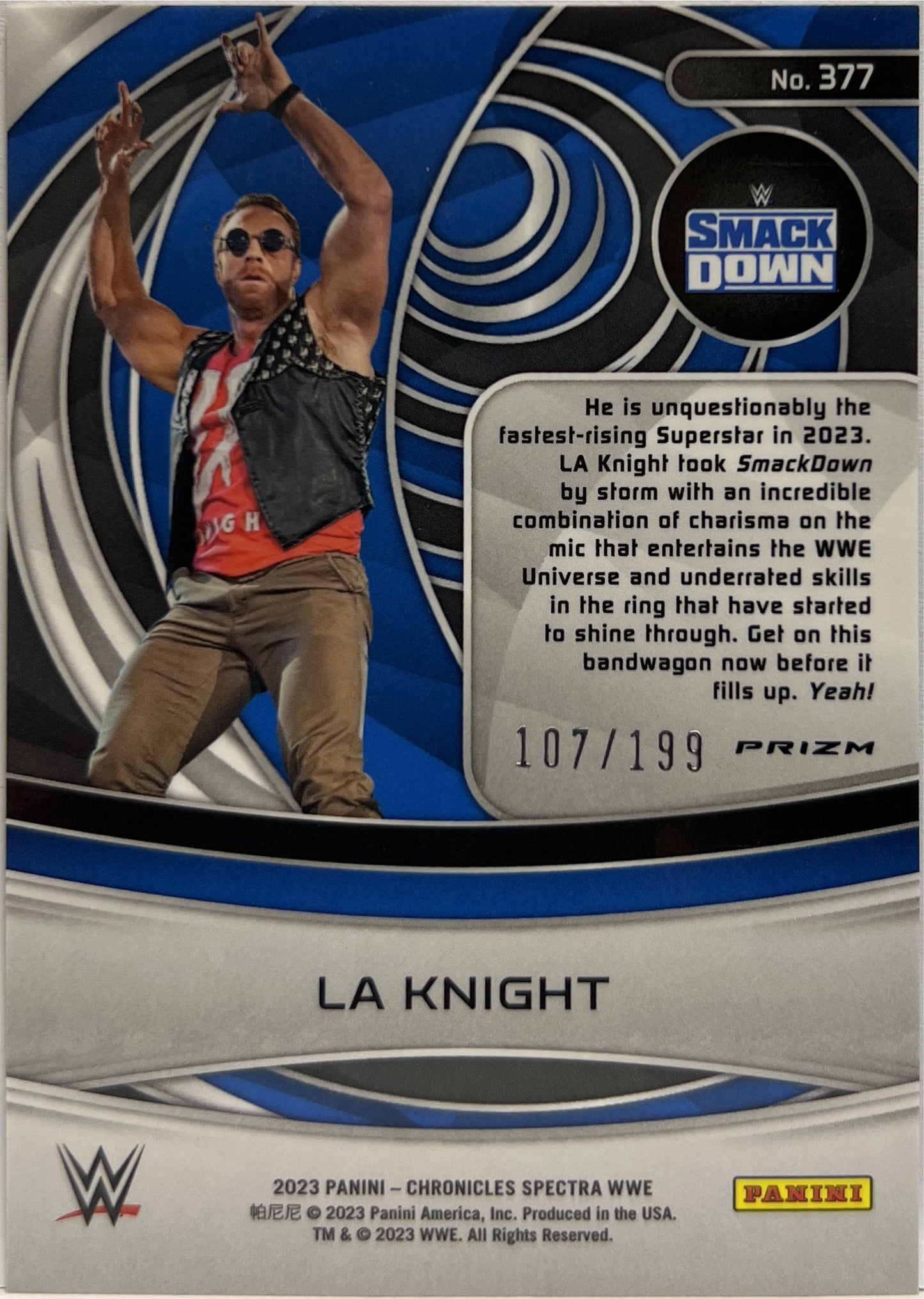 La Knight 107/199 Spectra Chronicles WWE 2023