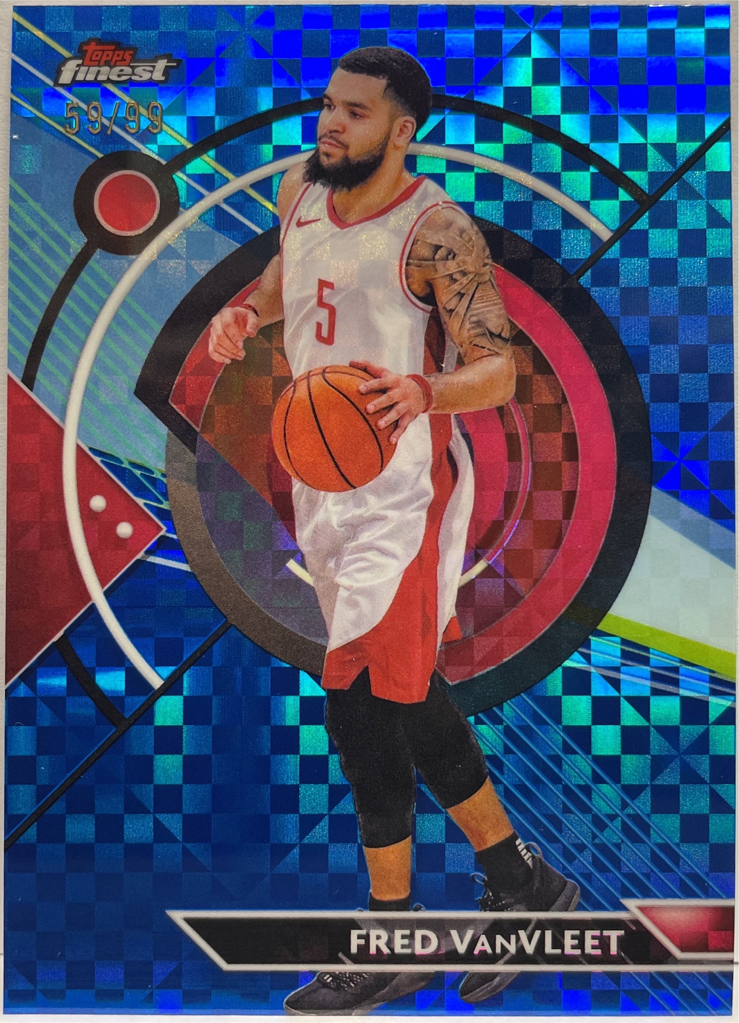 Fred VanVleet 59/99 Blue Topps Finest NBA Basketball 2023/24