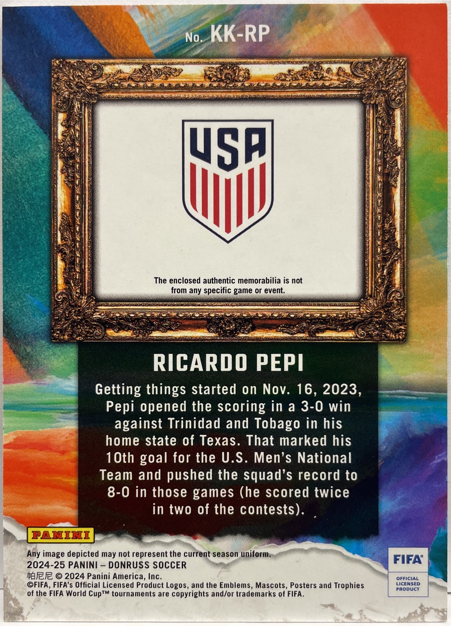 Ricardo Pepi Patch Kit Kings Donruss Fifa 2024/25