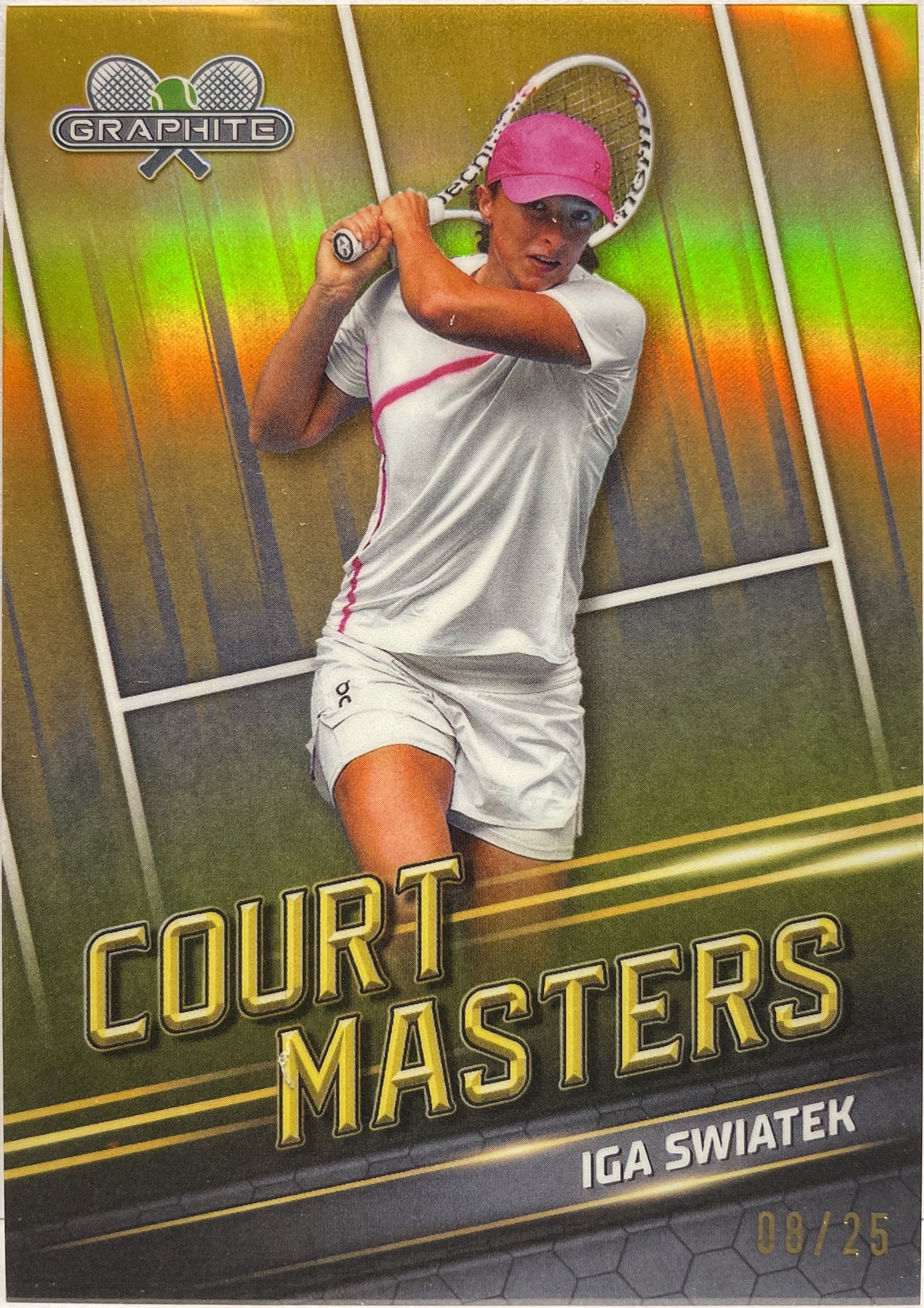 Iga Swiatek 8/25 Court Master Gold Topps Tennis Graphite 2024